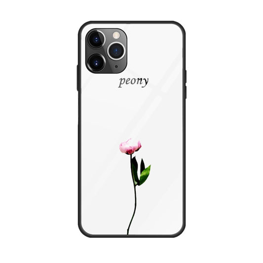 For iPhone 11 Colorful Painted Glass Case(A Floewr) by buy2fix