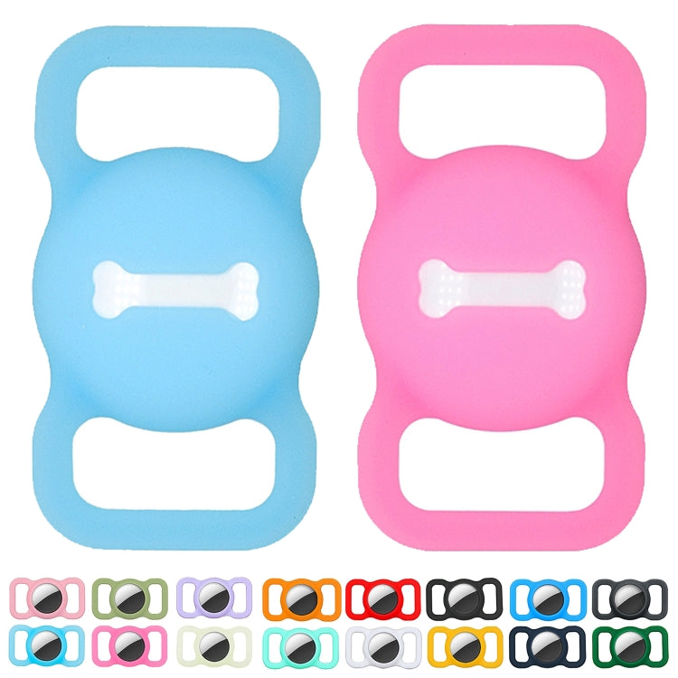 Shockproof Anti-scratch Silicone Case Protective Cover, Style: Animal For AirTag(Mint Green) by buy2fix