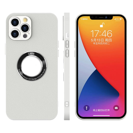 For iPhone 12 PU+PC+TPU Mobile Phone Protective Case(White) by buy2fix