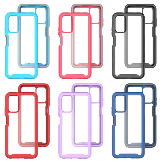 For Xiaomi Poco M3 / Redmi 9T Starry Sky Solid Color Series Shockproof PC + TPU Protective Case(Rose Red) by buy2fix