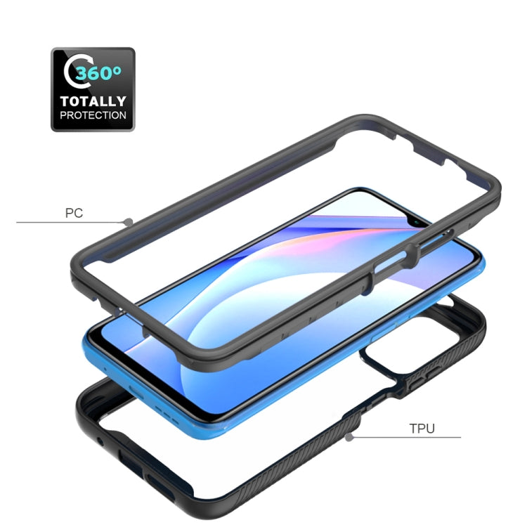 For Xiaomi Poco M3 / Redmi 9T Starry Sky Solid Color Series Shockproof PC + TPU Protective Case(Rose Red) by buy2fix