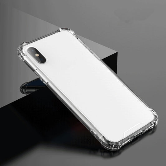 For iPhone X / XS Shockproof TPU Frame + Acrylic Back Panel Protective Case(White) by buy2fix