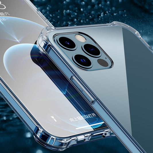For iPhone 12 / 12 Pro Four Corner Airbag Shockproof TPU + Acrylic Case(Transparent) by buy2fix