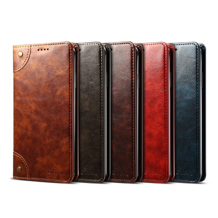 For iPhone XS Max Baroque Simple Horizontal Flip Leather Case, with Holder & Card Slots & Wallet(Dark Brown) by buy2fix