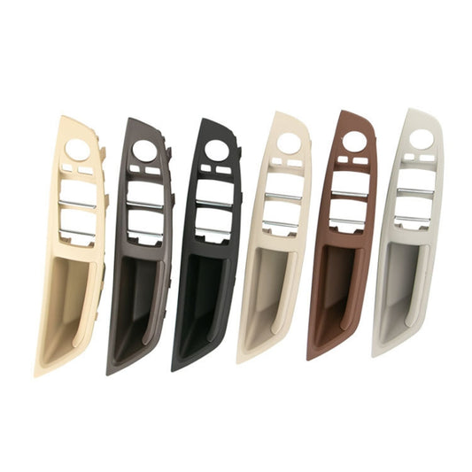 Car Left Front Inner Door Armrest for BMW 5 Series F10 / F18, Left Driving(Beige) by buy2fix