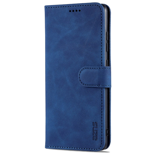 For Samsung Galaxy S20 FE / S20 Lite / S20 Fan Edition / S20 FE 5G / S20 FE 2022 AZNS Skin Feel Calf Texture Horizontal Flip Leather Case with Card Slots & Holder & Wallet(Blue) by AZNS