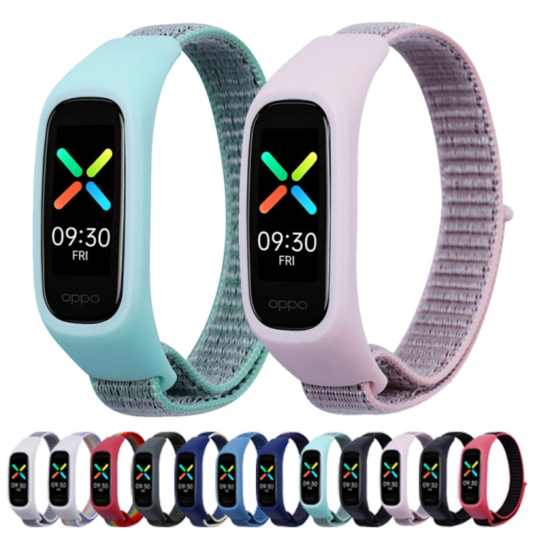 For OPPO Watch Nylon Watch Band(Dark Blue) by buy2fix