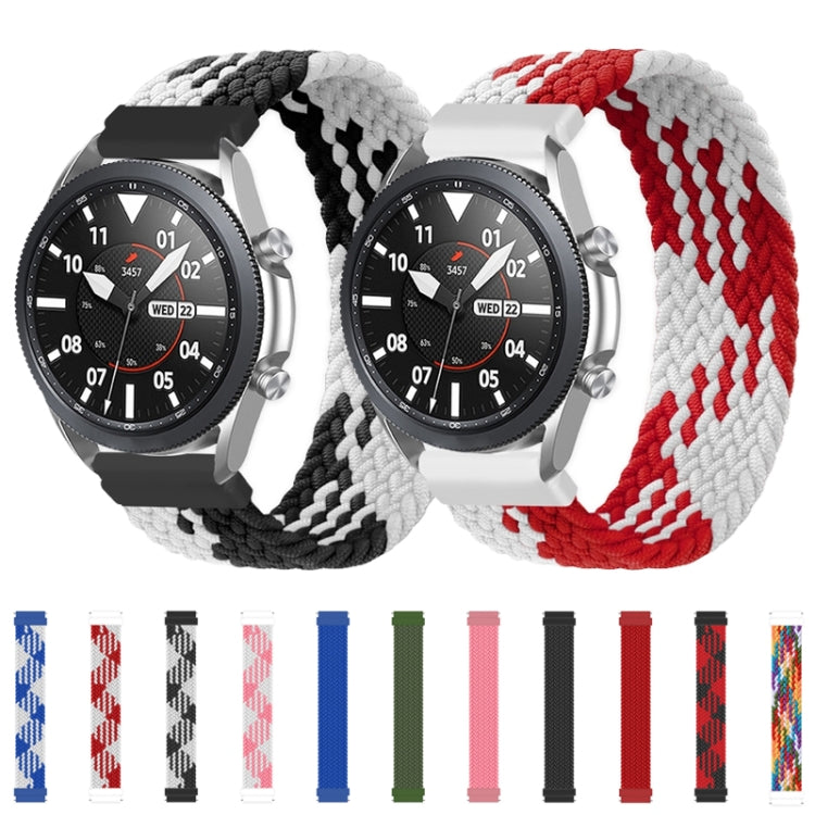 For Huawei Watch 3 / 3 Pro Adjustable Nylon Braided Elasticity Watch Band, Size:145mm(Black) by buy2fix