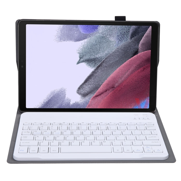 A220 Splittable Bluetooth Keyboard Leather Tablet Case for Samsung Galaxy Tab A7 Lite 8.7 T220 / T225, with Holder & Elastic Band Function(Gold) by buy2fix