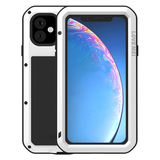 For iPhone 11 LOVE MEI Metal Shockproof Waterproof Dustproof Protective Case(White) by LOVE MEI