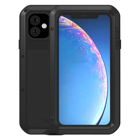 For iPhone 11 Pro Max LOVE MEI Metal Shockproof Waterproof Dustproof Protective Case(Black) by LOVE MEI