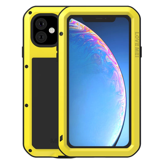 For iPhone 11 Pro Max LOVE MEI Metal Shockproof Waterproof Dustproof Protective Case(Yellow) by LOVE MEI