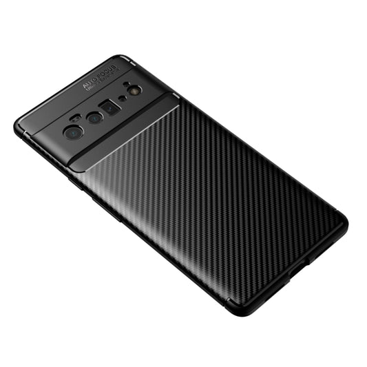 For Google Pixel 6 Pro Carbon Fiber Texture Shockproof TPU Case(Black) by buy2fix