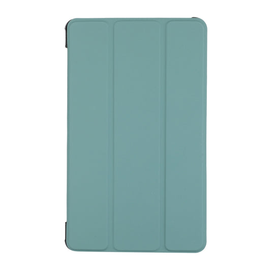 For Samsung Galaxy Tab A7 Lite 8.4 T220/225 3-folding Skin Texture Horizontal Flip TPU + PU Leather Case with Holder(Green) by buy2fix