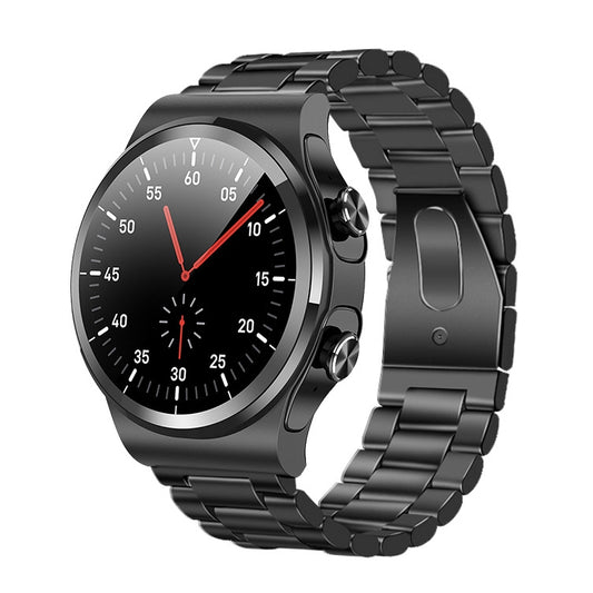 GT69 1.3 inch IPS Touch Screen IP67 Waterproof Bluetooth Earphone Smart Watch, Support Sleep Monitoring / Heart Rate Monitoring / Bluetooth Call(Black Steel Band) by buy2fix