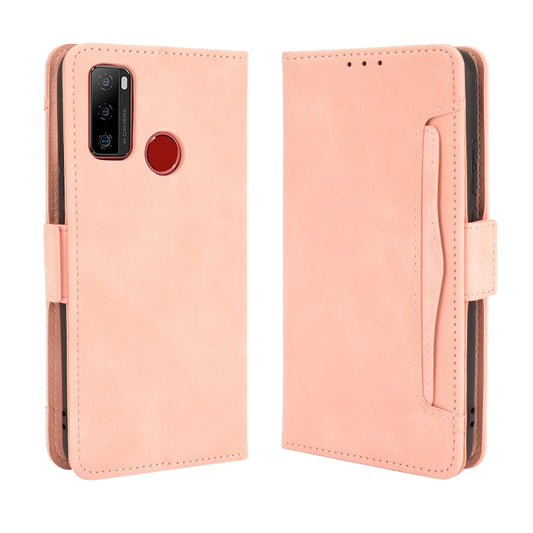 For Ulefone Note 10 Skin Feel Calf Pattern Horizontal Flip Leather Case with Holder & Card Slots & Photo Frame(Pink) by buy2fix