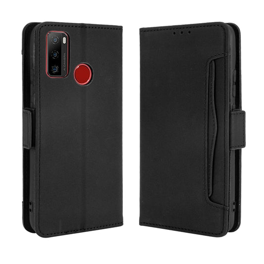 For Ulefone Note 10 Skin Feel Calf Pattern Horizontal Flip Leather Case with Holder & Card Slots & Photo Frame(Black) by buy2fix