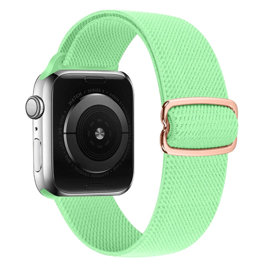 8-shaped Buckle Nylon Watch Band For Apple Watch Ultra 49mm&Watch Ultra 2 49mm / Series 9&8&7 45mm / SE 3&SE 2&6&SE&5&4 44mm / 3&2&1 42mm(Green) by buy2fix