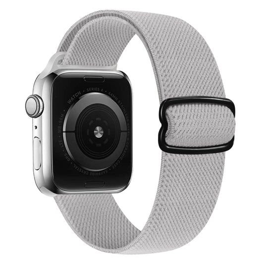 8-shaped Buckle Nylon Watch Band For Apple Watch Ultra 49mm&Watch Ultra 2 49mm / Series 9&8&7 45mm / SE 3&SE 2&6&SE&5&4 44mm / 3&2&1 42mm(Pearl White) by buy2fix