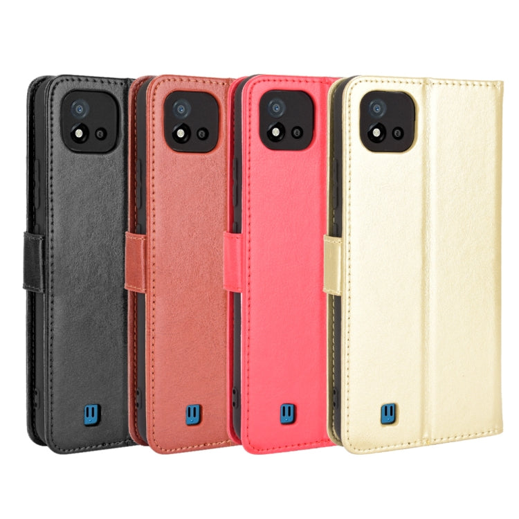 For OPPO Realme C11 2021 / Realme C20 / Realme C20A Crazy Horse Texture Horizontal Flip Leather Case with Holder & Card Slots & Lanyard(Black) by buy2fix