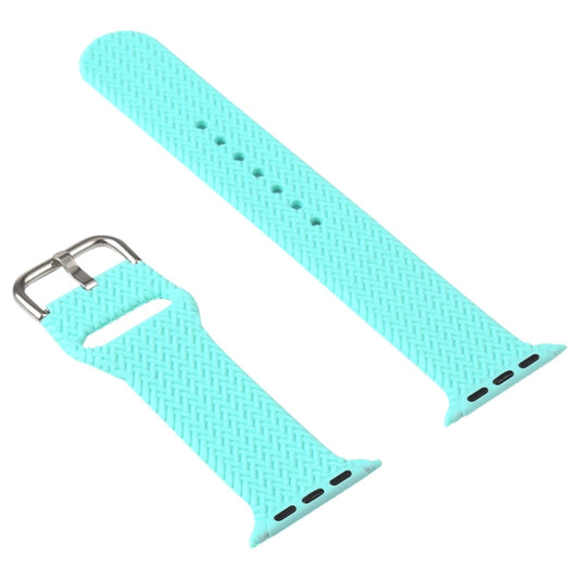 Braided Silicone Watch Band with Buckle For Apple Watch Ultra 49mm&Watch Ultra 2 49mm / Series 9&8&7 45mm / SE 3&SE 2&6&SE&5&4 44mm / 3&2&1 42mm(White) by buy2fix