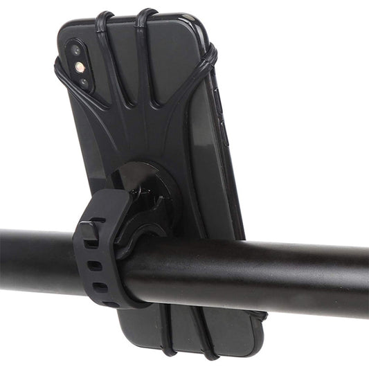 360 Degree Rotation Silica Gel Bicycle Phone Holder for 4-6.8 inch Mobile Phone(Black) by buy2fix