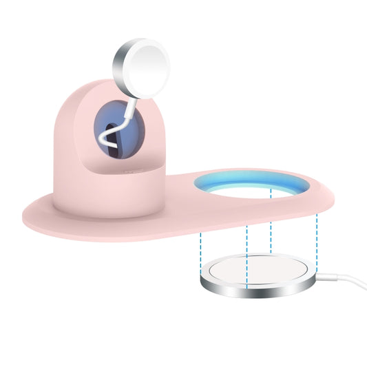 2 In 1 Multi-function Magsafe Charging Stand Holder for Apple Watch / iPhone(Pink) by buy2fix