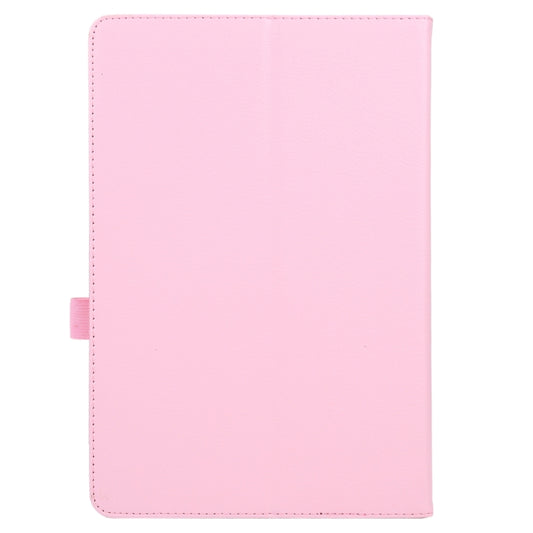 For Amazon Fire HD 10 2021 Litchi Texture Solid Color Horizontal Flip Leather Case with Holder & Pen Slot(Pink) by buy2fix