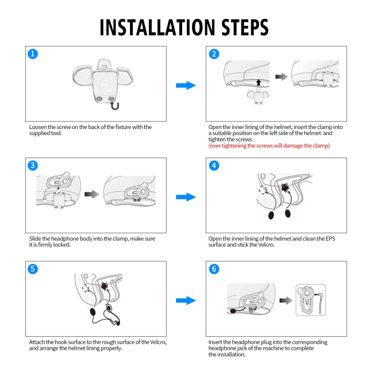 WUPP CS-1412B1 Bluetooth 5.1 S2 Motorcycle Helmet Full Duplex Bluetooth Intercom Headset Earphone(Orange) by buy2fix