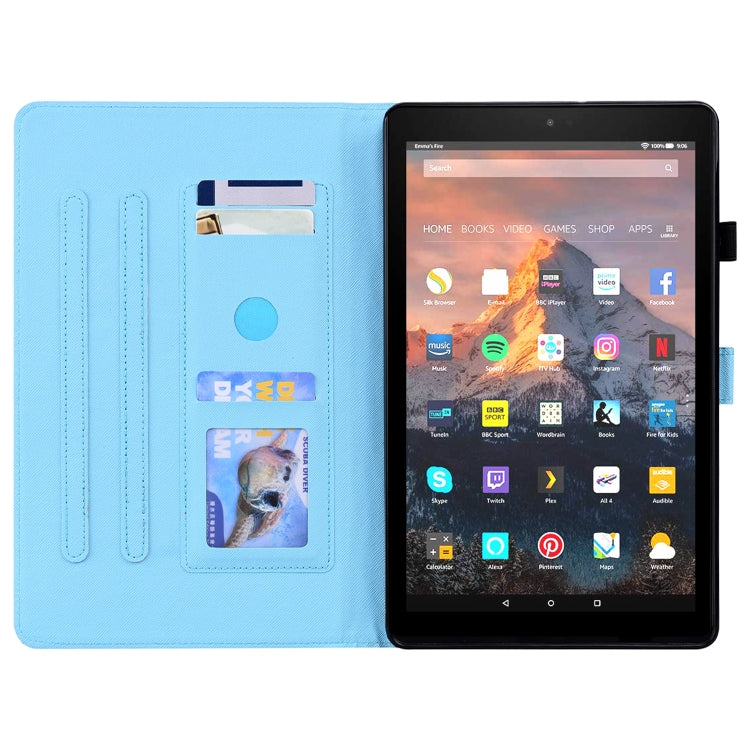 For Amazon Fire HD 10 2019 Animal Pattern Horizontal Flip Leather Case with Holder & Card Slots & Photo Frame & Sleep / Wake-up Function(Color Butterfly) by buy2fix