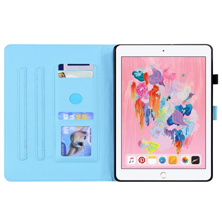 Animal Pattern Horizontal Flip Leather Case with Holder & Card Slots & Photo Frame & Sleep / Wake-up Function For iPad 9.7 2018 / 2017(Cat Brothers) by buy2fix