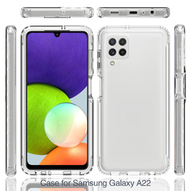 For Samsung Galaxy A22 4G Shockproof Highly Transparent PC+TPU Protective Case by buy2fix