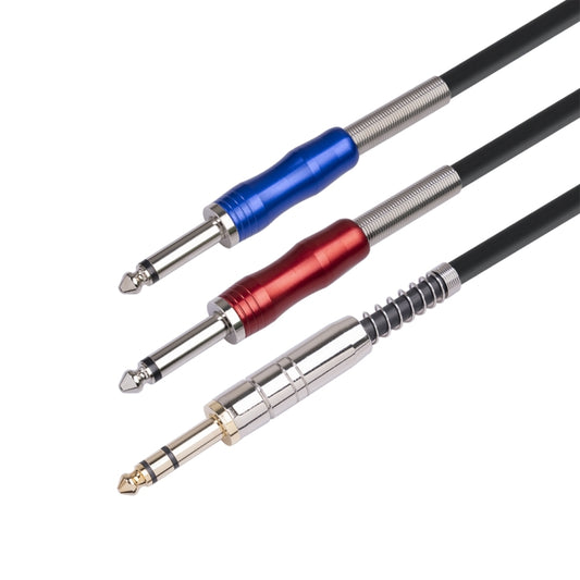 BLS0201-30 Stereo 6.35mm Male to Dual Mono 6.35mm Audio Cable, Length:3m by buy2fix