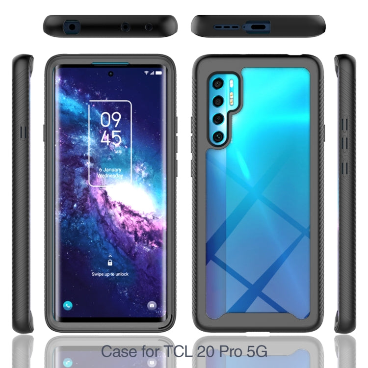 For TCL 20 Pro 5G Starry Sky Solid Color Series Shockproof PC + TPU Case (Blue) by buy2fix