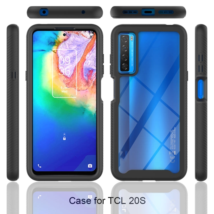 For TCL 20s Starry Sky Solid Color Series Shockproof PC + TPU Case (Blue) by buy2fix