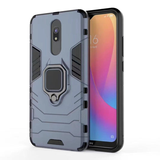 For Xiaomi Redmi 8 / 8A Shockproof PC + TPU Case with Magnetic Ring Holder(Navy) by buy2fix