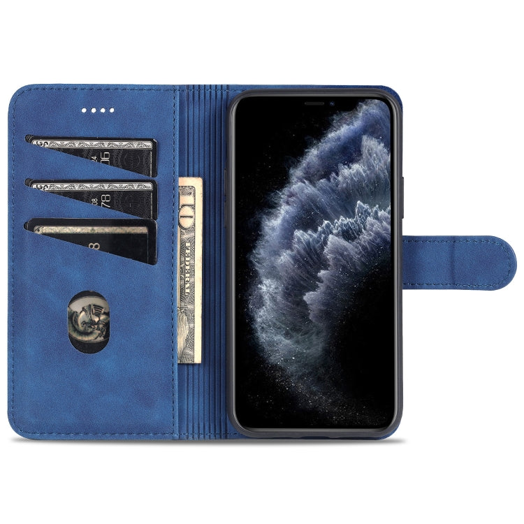 For iPhone 11 Pro AZNS Skin Feel Calf Texture Horizontal Flip Leather Casewith Card Slots & Holder & Wallet (Rose Gold) by AZNS
