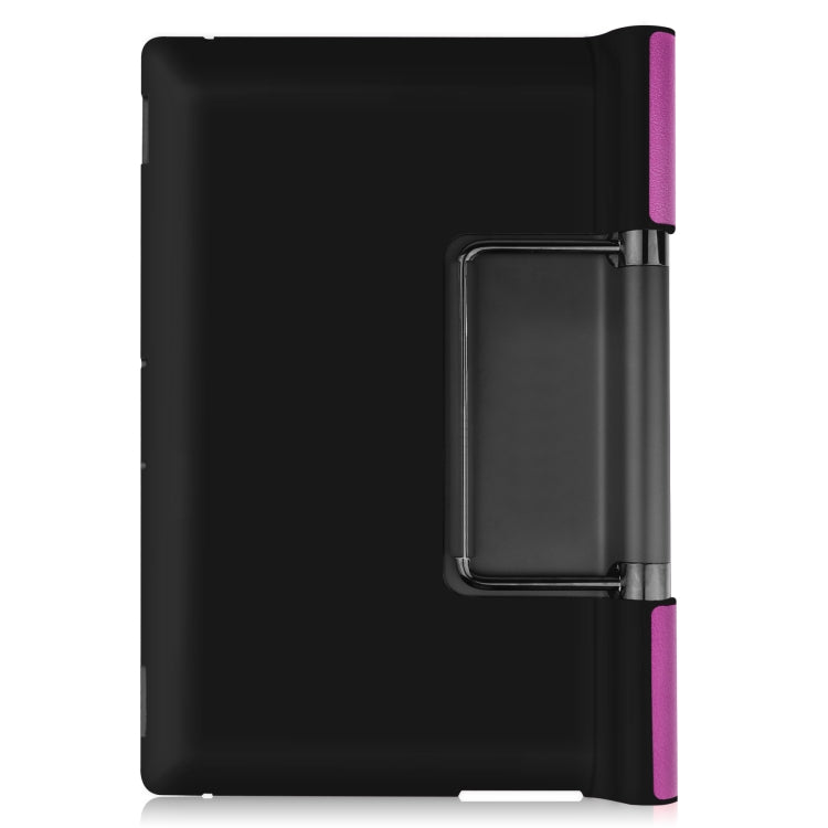 For Lenovo Yoga Pad Pro 13 inch YF K606F Custer Texture Horizontal Flip PU Leather Case with Holder(Purple) by buy2fix