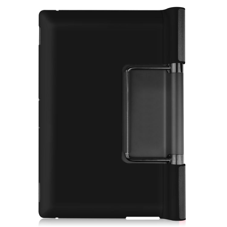 For Lenovo Yoga Pad Pro 13 inch YF K606F Custer Texture Horizontal Flip PU Leather Case with Holder(Black) by buy2fix