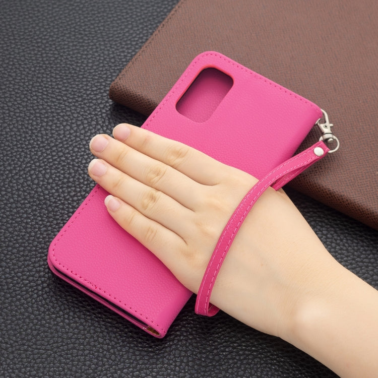 For Xiaomi Poco M3 Pro / Redmi Note 10 5G Litchi Texture Pure Color Horizontal Flip Leather Case with Holder & Card Slots & Wallet & Lanyard(Rose Red) by buy2fix
