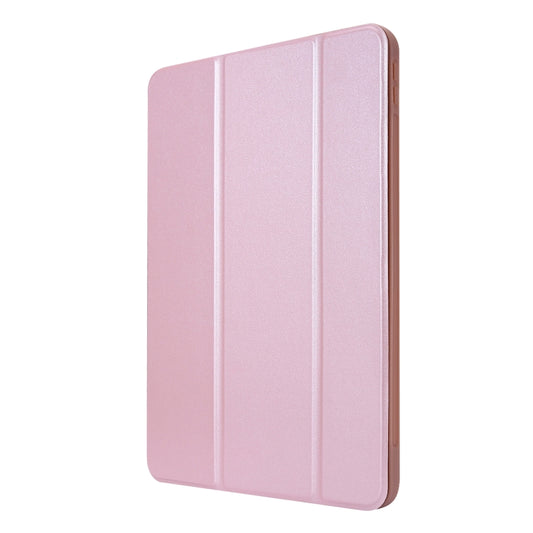 For iPad Pro 11 2022 / 2021 3-folding Horizontal Flip PU Leather + Honeycomb TPU Shockproof Tablet Case with Holder(Rose Gold) by buy2fix