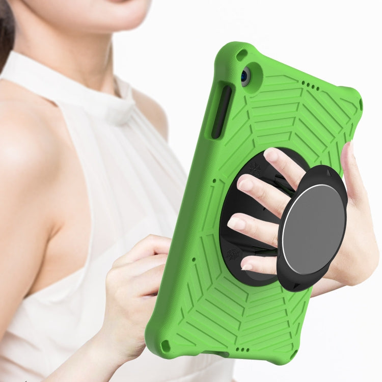 For Huawei MatePad T 10 / T 10s Spider King EVA Protective Case with Adjustable Shoulder Strap & Holder(Green) by buy2fix