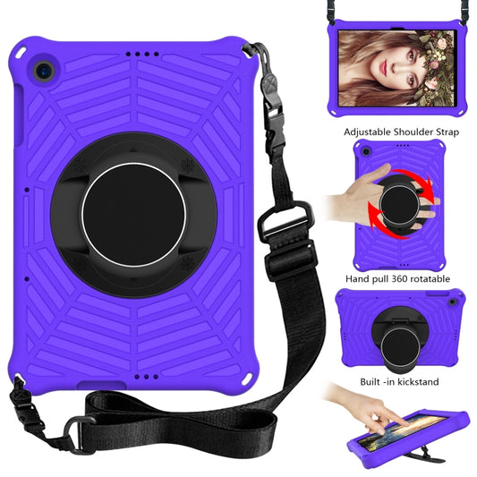 For Huawei MatePad T 10 / T 10s Spider King EVA Protective Case with Adjustable Shoulder Strap & Holder(Purple) by buy2fix