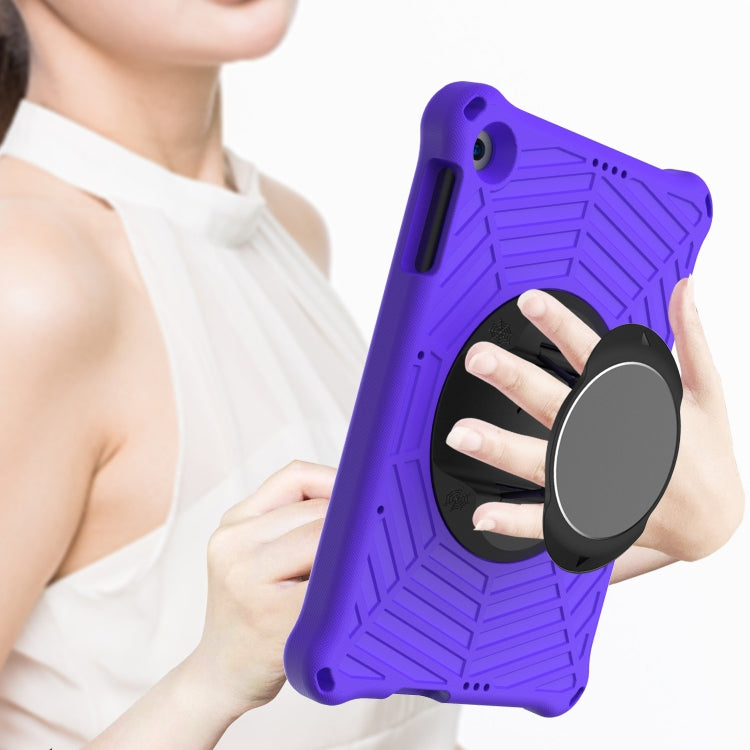 For Huawei MatePad T 10 / T 10s Spider King EVA Protective Case with Adjustable Shoulder Strap & Holder(Purple) by buy2fix