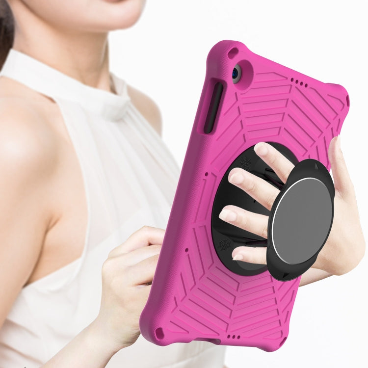 For Huawei MatePad T 10 / T 10s Spider King EVA Protective Case with Adjustable Shoulder Strap & Holder(Rose Red) by buy2fix