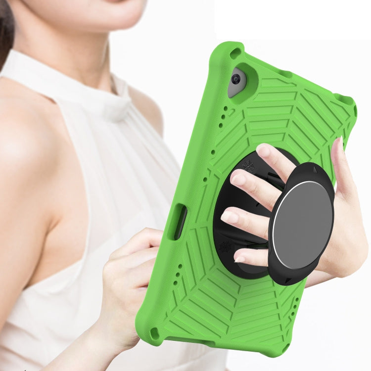 For Lenovo M10 FHD REL TB-X605FC / TB-X605LC Spider King EVA Protective Case with Adjustable Shoulder Strap & Holder(Green) by buy2fix
