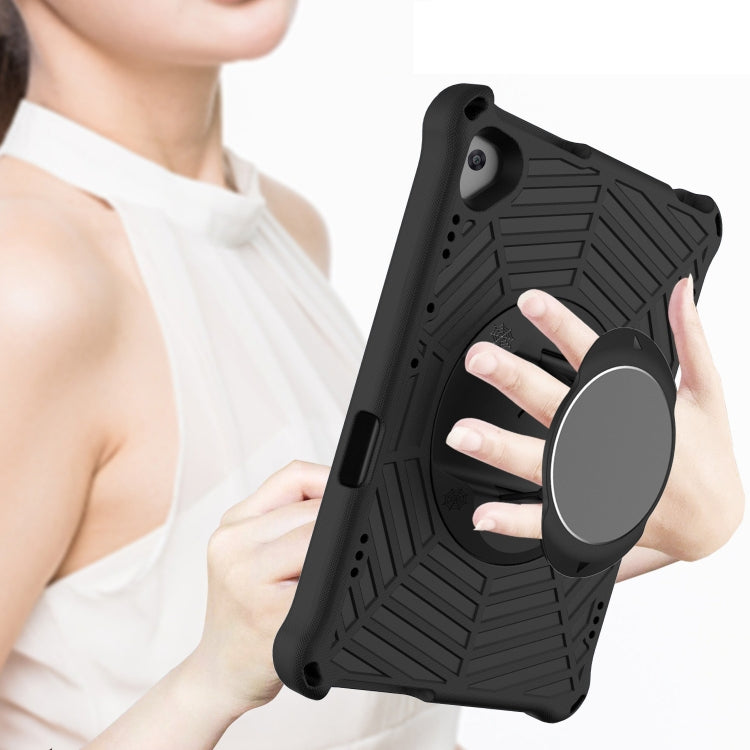 For Lenovo Tab M10 TB-X505F & TB-X605F / P10 TB-X705F Spider King EVA Protective Case with Adjustable Shoulder Strap & Holder(Black) by buy2fix