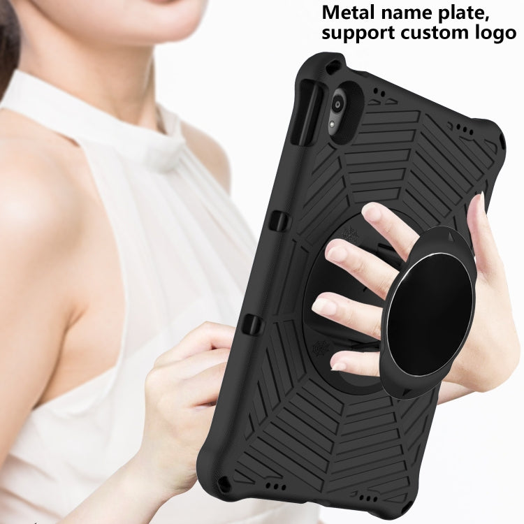 For Lenovo Tab P11 TB-J606F / XiaoXin Pad 11 Spider King EVA Protective Case with Adjustable Shoulder Strap & Holder(Black) by buy2fix