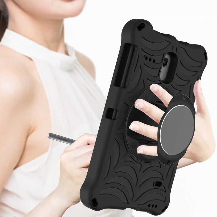For Samsung Galaxy Tab A 8.0 2018 SM-T387W / SM-T387V & Tab A 8.0 SM-T385 / T380 & Tab 4 T330 & Tab E 8.0 T377 Spider King EVA Protective Case with Adjustable Shoulder Strap & Holder(Black) by buy2fix
