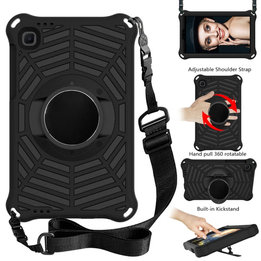For Samsung Galaxy Tab A7 Lite 8.7 SM-T220 / SM-T225 Spider King EVA Protective Case with Adjustable Shoulder Strap & Holder(Black) by buy2fix